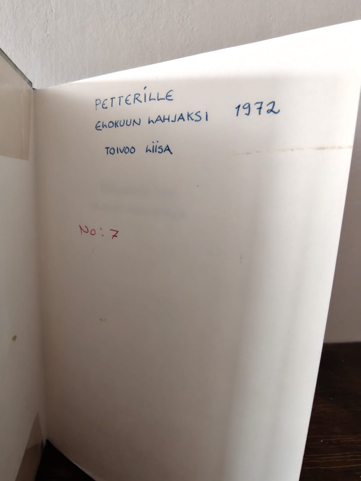 Tove Jansson, Näkymätön lapsi, ensipainos
