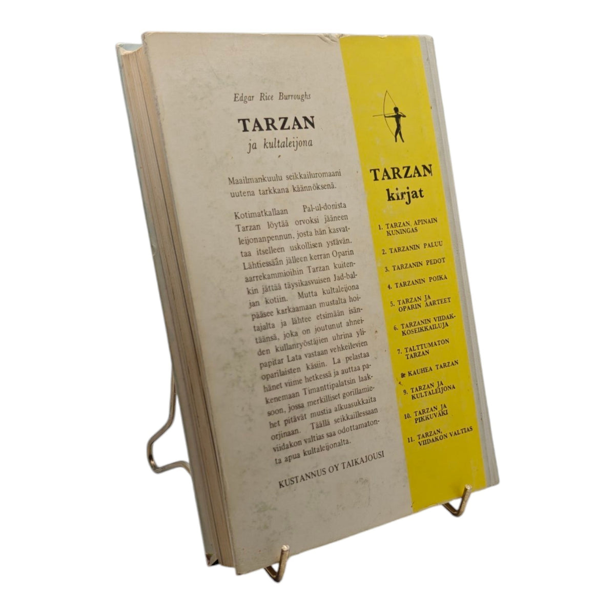 Tarzan ja kultaleijona, Burroughs Edgar Rice