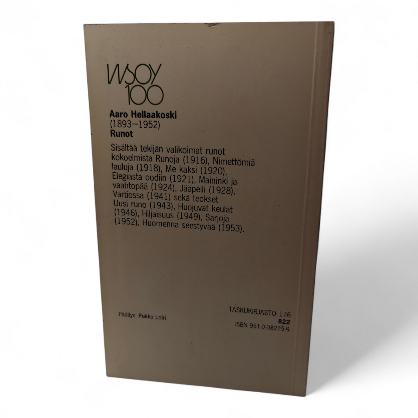 Aaro Hellaakoski, Runot