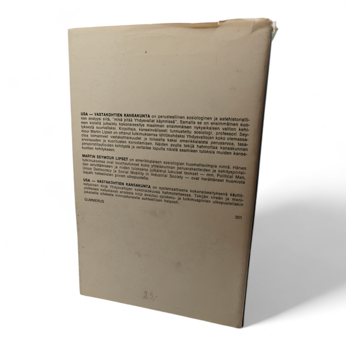 USA - vastakohtien kanskunta, Seymour Martin Lipset