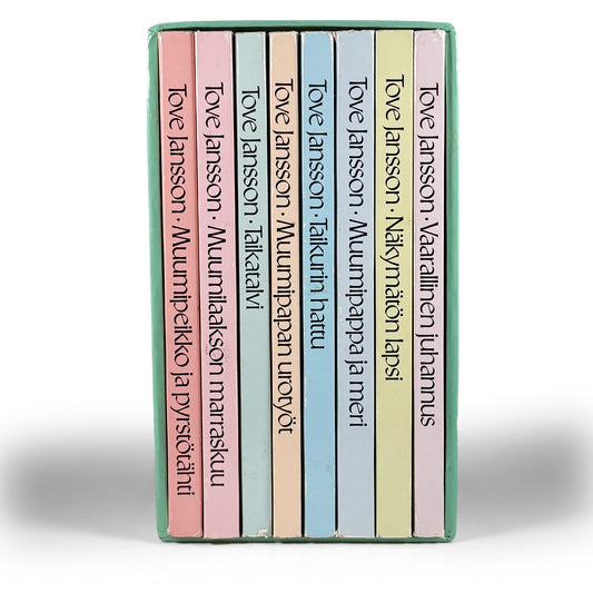 Muumilaakson tarinat 1-8 : Vaarallinen juhannus ; Näkymätön lapsi ; Taikatalvi ; Muumipappa ja meri ; Taikurin hattu ; Muumipapan urotyöt ; Muumipeikko ja pyrstötähti ; Muumilaakson marraskuu