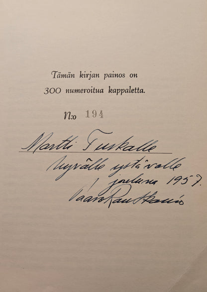 Lista N:o 1 Kertomus pitkästä odotuksesta (numeroitu 194/300)