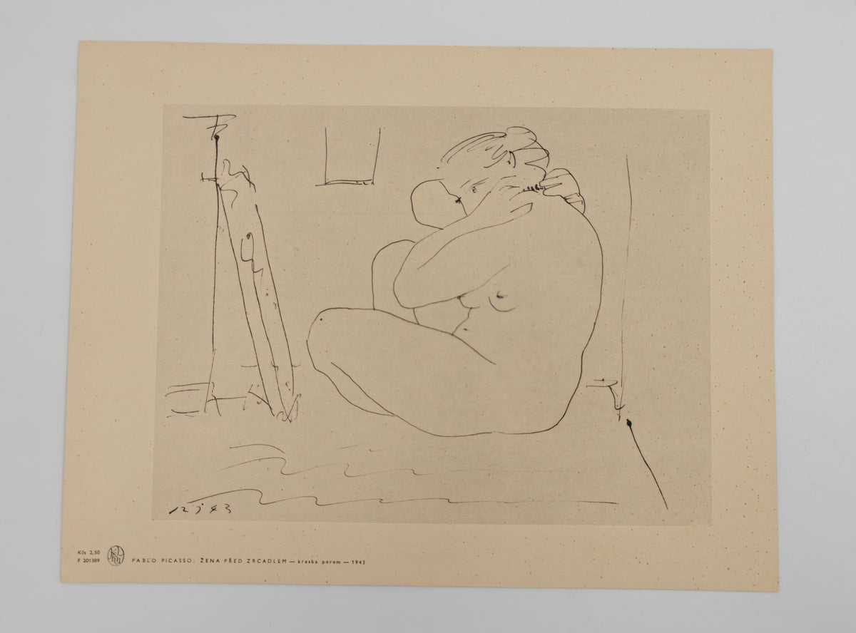 Pablo Picasso piirroksia 8 kpl Praha 1959 31x34 cm