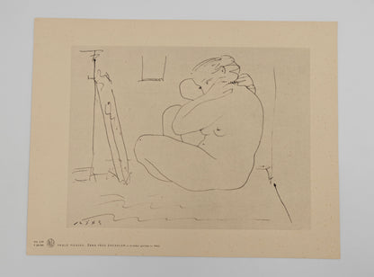 Pablo Picasso piirroksia 8 kpl Praha 1959 31x34 cm