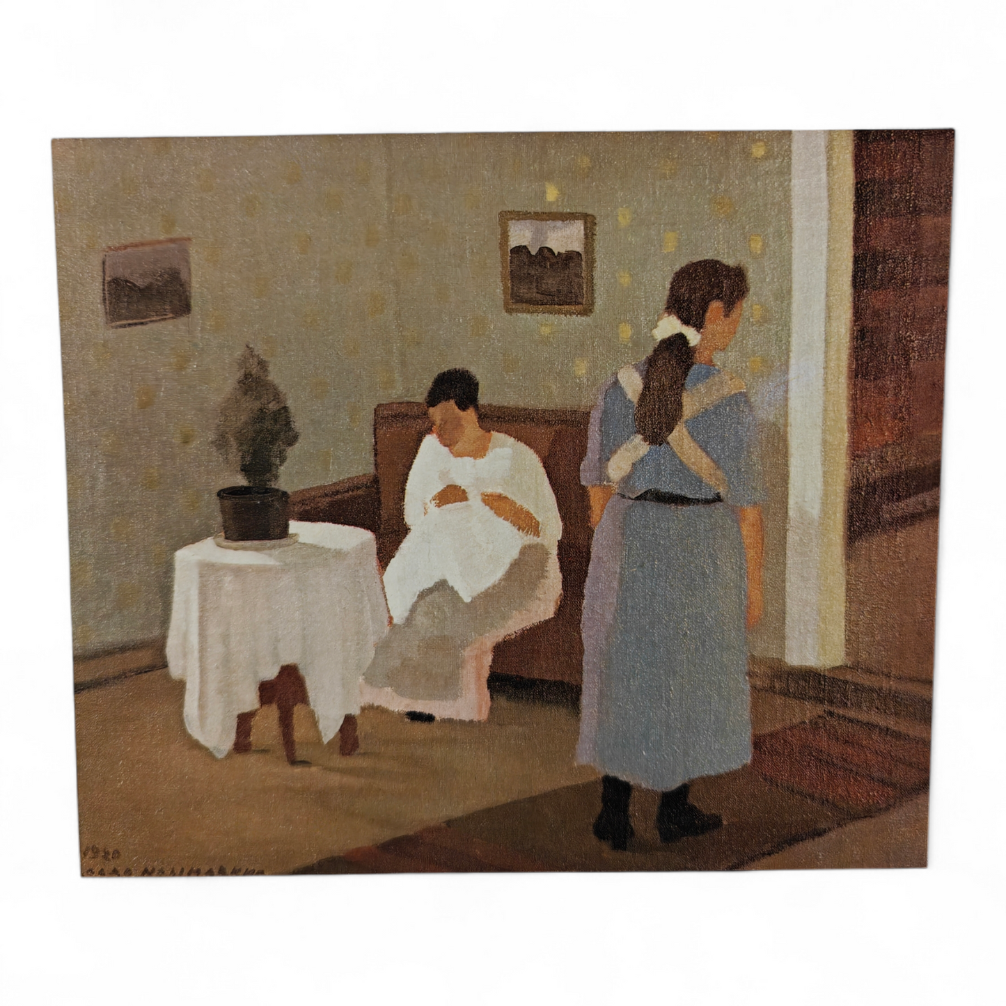 Valkea liina -postikortti