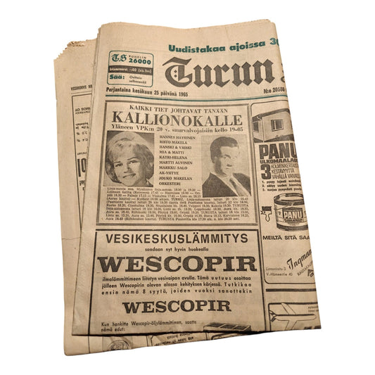 Turun Sanomat perjantai 25.6.1965