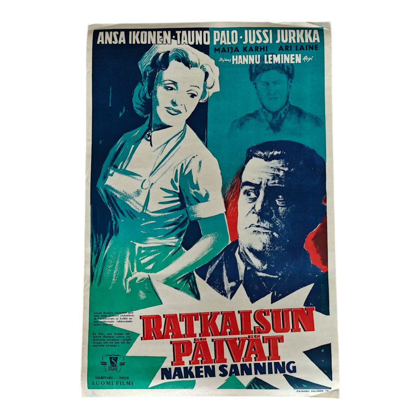 Ratkaisun päivät Suomi Filmi juliste 59x40 cm